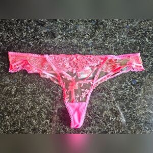 Honey Birdette Sabrina Thong Candy Pink Size X-large NWT